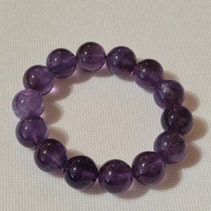 Amethyste A - Bracelet perles 16 mm